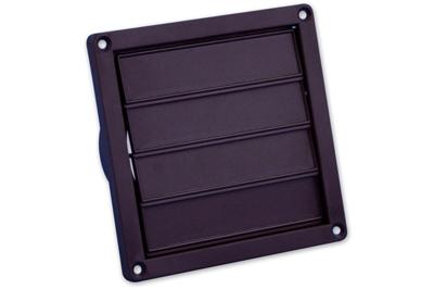 Nedco lamellenrooster rand - 155 x 155 mm - Ø 100 - 130 mm - bruin - 62500602