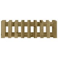VidaXL Plantenbak verhoogd hekontwerp 100x30x30 cm geïmpregneerd hout - thumbnail