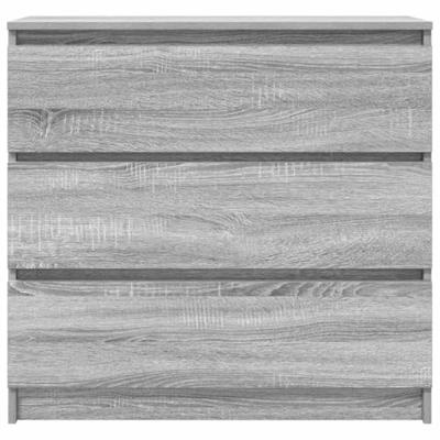 Dressoir 80x35x76 cm spaanplaat grijs sonoma