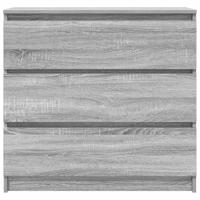 Dressoir 80x35x76 cm spaanplaat grijs sonoma - thumbnail