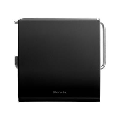 Brabantia Toiletrolhouder met Klep Mat Zwart