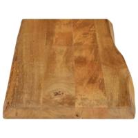 Tafelblad met natuurlijke rand 90x40x2,5 cm massief mangohout - thumbnail