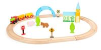 Small Foot houten treinset stad en platteland, 24dlg. - thumbnail
