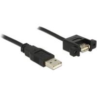 Delock USB-kabel USB 2.0 USB-A stekker, USB-A bus 1.00 m Zwart 85106 - thumbnail