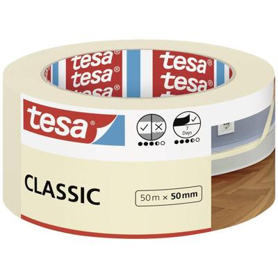 tesa Classic 52807-00000-03 Schilderstape Wit (l x b) 50 m x 50 mm 1 stuk(s) tesa Classic 52807-00000-03 Schilderstape Wit (l x b) 50 m x 50 mm 1 stuk(s)