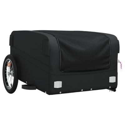 VidaXL Fietstrailer 45 kg ijzer zwart