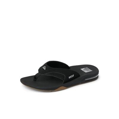 REEF Fanning Slipper Heren Black/Silver 14