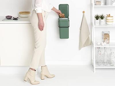 Brabantia Sort & Go Afvalemmer 16 Liter Grijs - thumbnail