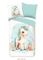 Good Morning Kinderdekbedovertrek "eenhorn" - Multi - (135x200 cm) - Katoen Flanel - thumbnail
