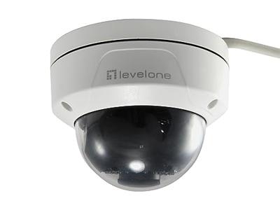 LevelOne Gemini Feste-IP-netwerkcamera, 2 megapixels, H.265, Vandaalbestendig, 802.3af PoE, binnen/buiten