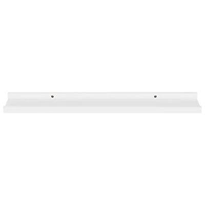 Wandschappen 4 st 60x9x3 cm wit Wandschappen 4 st 60x9x3 cm wit