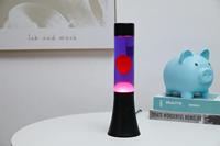 Itotal Lavalamp zwart/paars/roze, 30cm - thumbnail