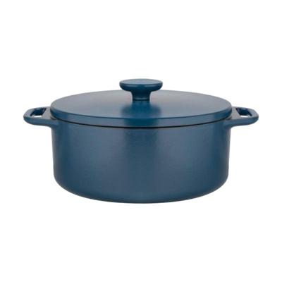 Hugo Kennis braadpan met deksel - gietijzer - blauw/zwart - ø24 cm Hugo Kennis braadpan met deksel - gietijzer - blauw/zwart - ø24 cm