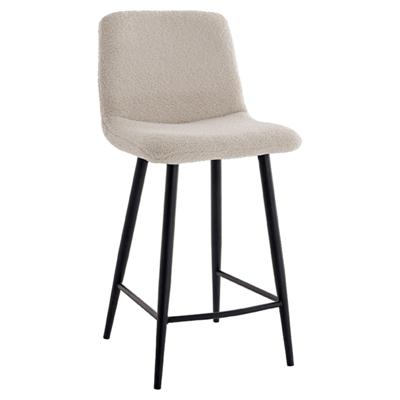 LABEL51 Barkruk 'Jep' Teddy, kleur Ivory (zithoogte 65cm) LABEL51 Barkruk 'Jep' Teddy, kleur Ivory (zithoogte 65cm)