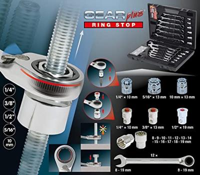 KS Tools 503.4960 5034960 Ring-steeksleutelset 30-delig Sleutelbreedte (metrisch) 19 mm