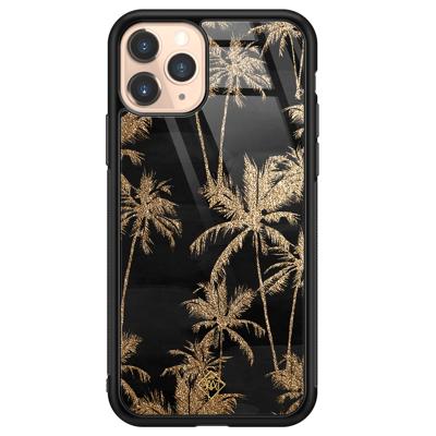 iPhone 11 Pro glazen hardcase - Palmbomen