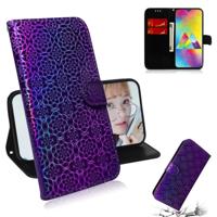 Voor Galaxy M20 effen kleur kleurrijke magnetische Buckle horizontale Flip PU lederen draagtas met houder & kaartsleuven & portemonnee & Lanyard (paar - thumbnail