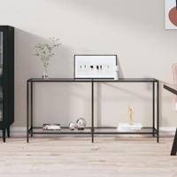 Wandtafel 160x35x75,5 cm gehard glas transparant - thumbnail