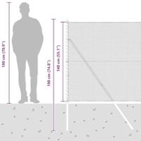 VidaXL Afrasteringspaal groen 10 x 1,4 m (13 mm gaas) staal en pvc - thumbnail