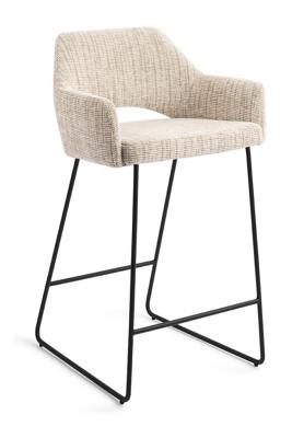 Jesper Home Yanai barkruk H65 Caramel Grid slide black