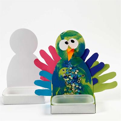 Creativ Company Waterkersbakje met figuur, persoon, h: 20 cm, wit, 6 set/ 1 doos - thumbnail