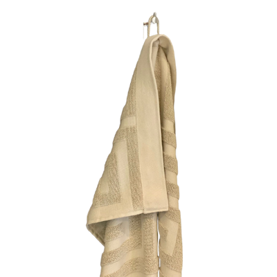 Handdoek katoen - handdoek Santorini - handdoek beige 50×70