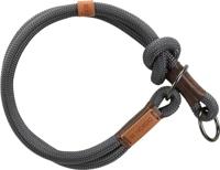 TRIXIE HALSBAND HOND BE NORDIC SLIP HALSBAND DONKERGRIJS / BRUIN 50X1,3 CM - thumbnail