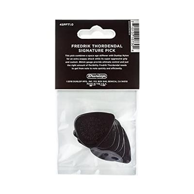Dunlop 45PFT100 Fredrik Thordendal Nylon Pick plectrum set 6 stuks Dunlop 45PFT100 Fredrik Thordendal Nylon Pick plectrum set 6 stuks