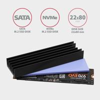 AXAGON CLR-M2L10 CLR-M2L10 M.2 SSD-koeler - thumbnail