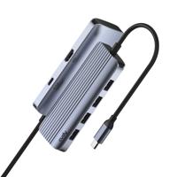 Cudy 6-in-1 hdmi 4k usb-c hub usb-hub (zilver) - thumbnail