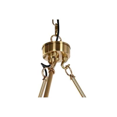 Plafondlamp DKD Home Decor 66 x 66 x 60 cm Kristal Gouden Metaal 40 W