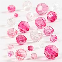 Creativ Company Facetkralen mix roze, 45 gram - thumbnail