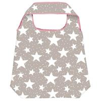 Moses opvouwbare boodschappentas Magische Sterren 10 liter grijs - thumbnail