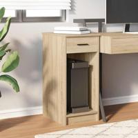 Computertorenstandaard met lade 35x45x77 cm sonoma eikenkleurig - thumbnail