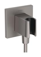Hansgrohe FixFit Porter E Wandhouder Brushed Black Chrome - thumbnail