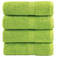 VidaXL Premium washandjes solund 4 stuks appelgroen 30x30 cm 600 g/m² - thumbnail