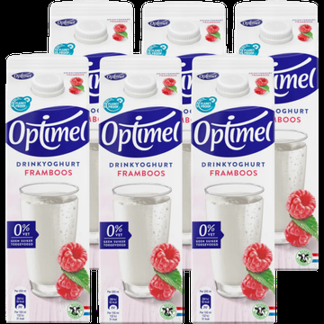 Optimel Drinkyoghurt Framboos 6 x 1000 ml bij Jumbo