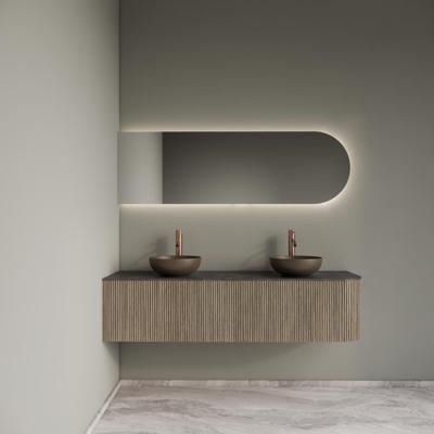 Badkamermeubelset Gliss Design Alluro 160 cm Links Corn Silk Badkamermeubelset Gliss Design Alluro 160 cm Links Corn Silk