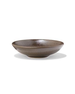 HEMA Schaaltje Ø8cm PUUR reactief glazuur donkerbruin (donkerbruin)