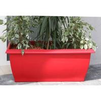 RIVIERA Bloembak Evolution - 80 x 40 x H 32 cm - 64 L - Rood - thumbnail