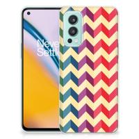 OnePlus Nord 2 5G | TPU bumper | Zigzag Multi Color - thumbnail