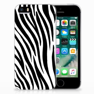 Apple iPhone SE | 5S | TPU Hoesje | Zebra Apple iPhone SE | 5S | TPU Hoesje | Zebra