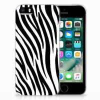 Apple iPhone SE | 5S | TPU Hoesje | Zebra - thumbnail