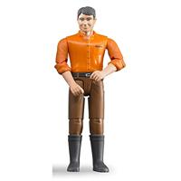 Bruder Figuur Man Bruine Broek - thumbnail