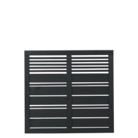 Zwart Houten Tuinscherm Silence 120 x 110 CM - thumbnail