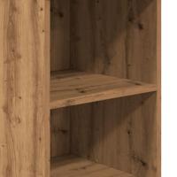 Hoge kast 36x35,5x103,5 cm bewerkt hout artisanaal eikenkleurig - thumbnail