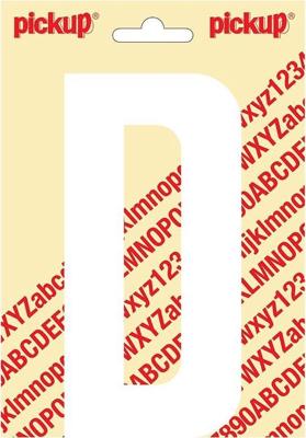 Plakletter Nobel Sticker letter D wit Pickup - Pickup Plakletter Nobel Sticker letter D wit Pickup - Pickup