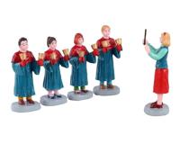 Handbell choir set of 5 kerstfiguur LEMAX - Lemax - thumbnail