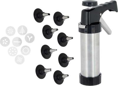 Gebaksspuitzak Kinvara KT190272C Zwart Zilverkleurig Accessoires - 8430852869883