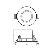 Philips Witte led inbouwspotDive - 75564500 - thumbnail